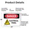 Signmission Electrical Panel Danger Sign, Aluminum, 24in W x 18in L, 2PK OS-2PACK-DS-A-1824-L-2213 - alternate 3